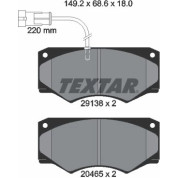 Textar | Bremsbelagsatz, Scheibenbremse | 2913801