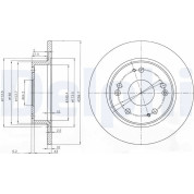 Delphi | Bremsscheibe | BG3964