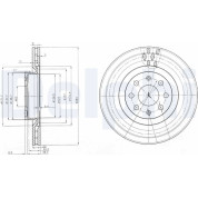 Delphi | Bremsscheibe | BG3944