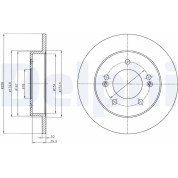 Delphi | Bremsscheibe | BG4310