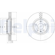 Delphi | Bremsscheibe | BG4080