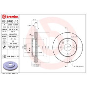 Brembo | Bremsscheibe | 09.9483.11