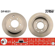 TRW | Bremsscheibe | DF4931