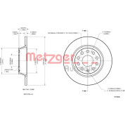 Metzger | Bremsscheibe | 6110046