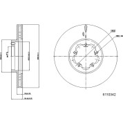 Metzger | Bremsscheibe | 6110342