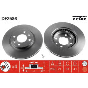 TRW | Bremsscheibe | DF2586