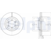 Delphi | Bremsscheibe | BG4133