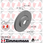 Zimmermann | Bremsscheibe | 590.2815.20