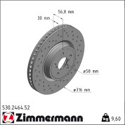 Zimmermann | Bremsscheibe | 530.2464.52