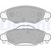 Delphi | Bremsbelagsatz, Scheibenbremse | LP1840