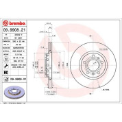 Brembo | Bremsscheibe | 09.9908.21