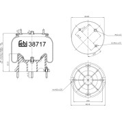 febi bilstein | Federbalg, Luftfederung | 38717