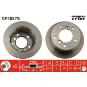 TRW | Bremsscheibe | DF4087S