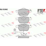 FTE | Bremsbelagsatz, Scheibenbremse | 9010231