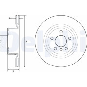 Delphi | Bremsscheibe | BG4644C