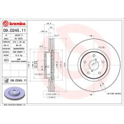 Brembo | Bremsscheibe | 09.D245.11