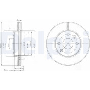 Delphi | Bremsscheibe | BG3802