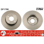 TRW | Bremsscheibe | DF1790