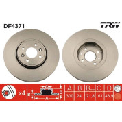 TRW | Bremsscheibe | DF4371