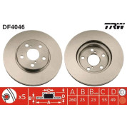 TRW | Bremsscheibe | DF4046