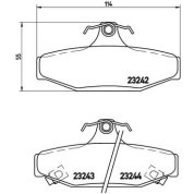 Brembo | Bremsbelagsatz, Scheibenbremse | P 15 004