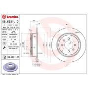 Brembo | Bremsscheibe | 08.6931.11