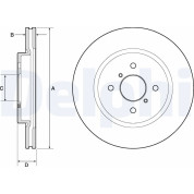 Delphi | Bremsscheibe | BG4750C