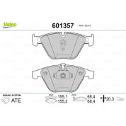 Valeo | Bremsbelagsatz, Scheibenbremse | 601357