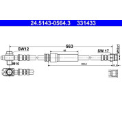 ATE | Bremsschlauch | 24.5143-0564.3