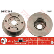 TRW | Bremsscheibe | DF1726S