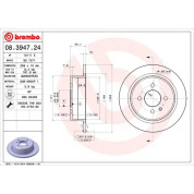 Brembo | Bremsscheibe | 08.3947.24