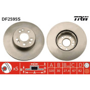 TRW | Bremsscheibe | DF2595S