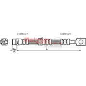 Metzger | Bremsschlauch | 4115194
