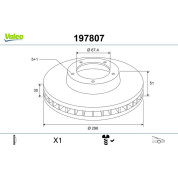 Valeo | Bremsscheibe | 197807