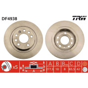 TRW | Bremsscheibe | DF4938