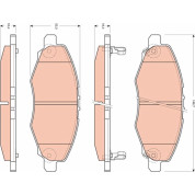 TRW | Bremsbelagsatz, Scheibenbremse | GDB3427
