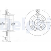 Delphi | Bremsscheibe | BG3709