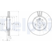 Delphi | Bremsscheibe | BG3503