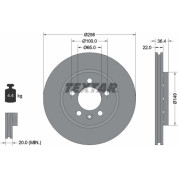 Textar | Bremsscheibe | 92098603