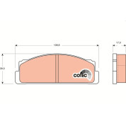 TRW | Bremsbelagsatz, Scheibenbremse | GDB106