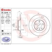 Brembo | Bremsscheibe | 08.D249.11