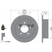 Textar | Bremsscheibe | 92156803