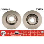 TRW | Bremsscheibe | DF4760S