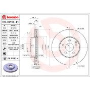 Brembo | Bremsscheibe | 09.B280.41