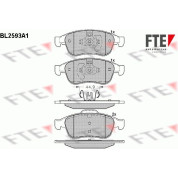 FTE | Bremsbelagsatz, Scheibenbremse | 9010844