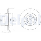 Delphi | Bremsscheibe | BG2809