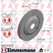 Zimmermann | Bremsscheibe | 400.5513.70