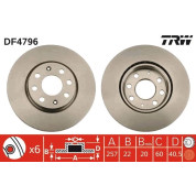 TRW | Bremsscheibe | DF4796