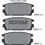 Textar | Bremsbelagsatz, Scheibenbremse | 2381301