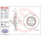 Brembo | Bremsscheibe | 09.D509.11